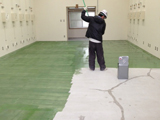学校設備室　防塵塗装工事